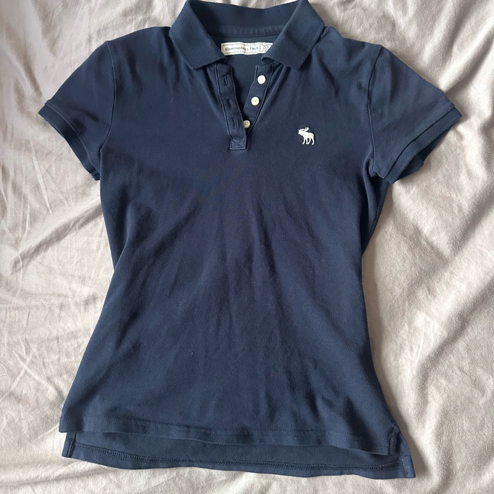 Abercrombie & Fitch Blue Polo Top